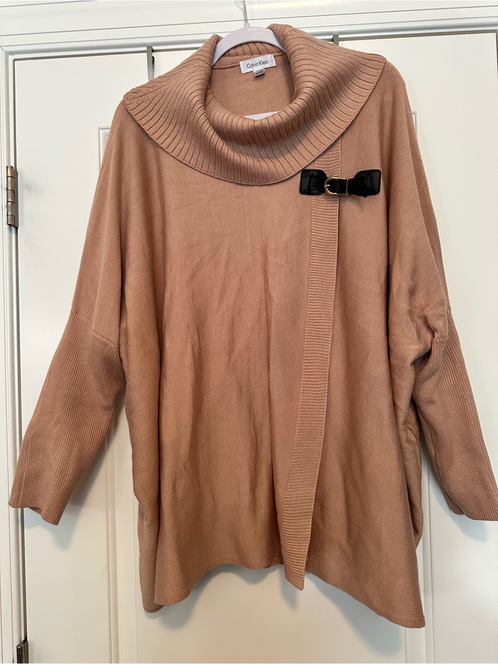 Calvin Klein Women's Soft Blush Cowl Neck Sweater